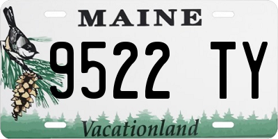 ME license plate 9522TY