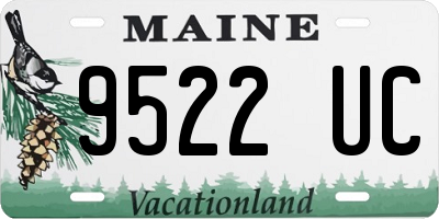 ME license plate 9522UC