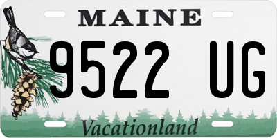 ME license plate 9522UG
