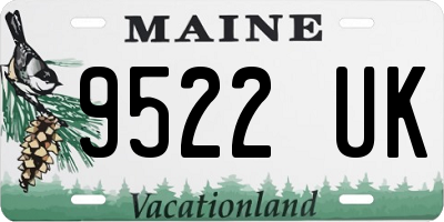 ME license plate 9522UK