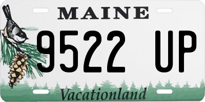 ME license plate 9522UP