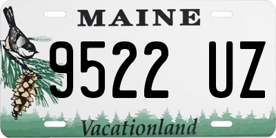 ME license plate 9522UZ