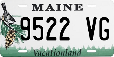 ME license plate 9522VG