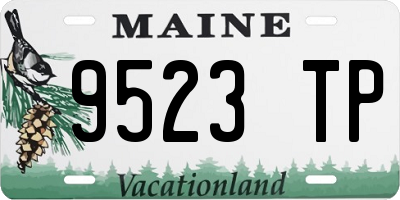 ME license plate 9523TP