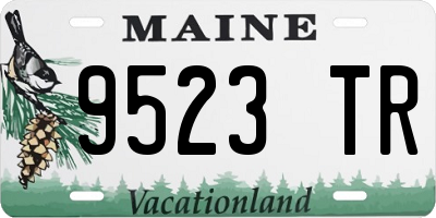 ME license plate 9523TR