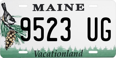 ME license plate 9523UG