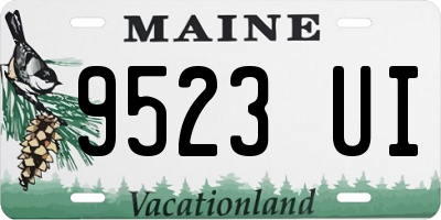 ME license plate 9523UI