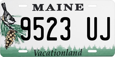 ME license plate 9523UJ