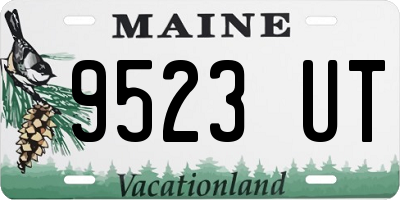 ME license plate 9523UT