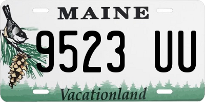 ME license plate 9523UU