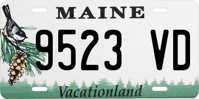 ME license plate 9523VD