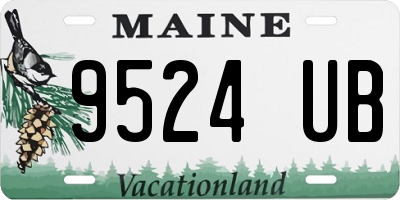 ME license plate 9524UB