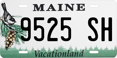 ME license plate 9525SH