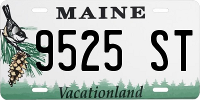 ME license plate 9525ST