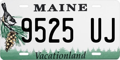 ME license plate 9525UJ