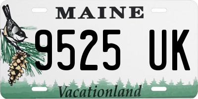 ME license plate 9525UK