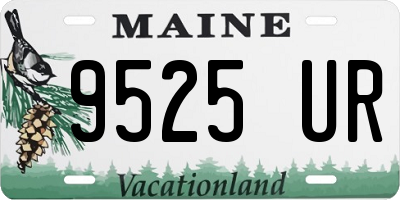 ME license plate 9525UR