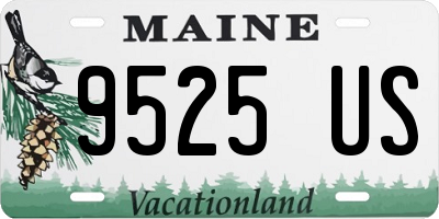 ME license plate 9525US
