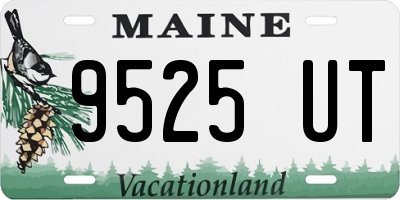ME license plate 9525UT