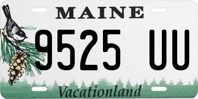 ME license plate 9525UU