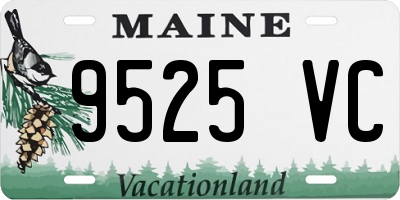 ME license plate 9525VC