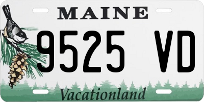 ME license plate 9525VD