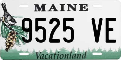 ME license plate 9525VE