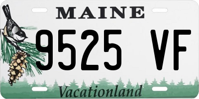 ME license plate 9525VF