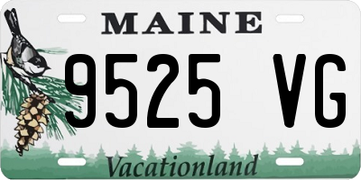 ME license plate 9525VG