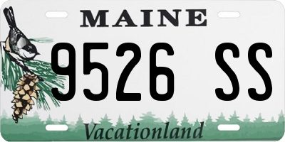 ME license plate 9526SS