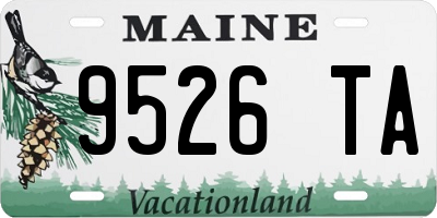 ME license plate 9526TA
