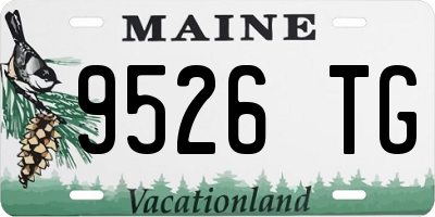 ME license plate 9526TG