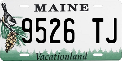 ME license plate 9526TJ
