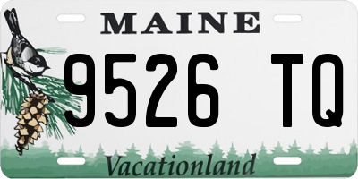 ME license plate 9526TQ