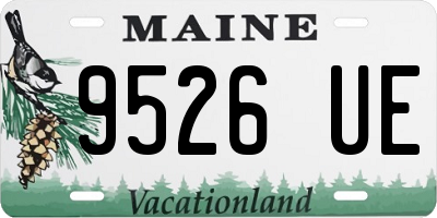 ME license plate 9526UE