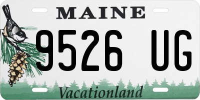 ME license plate 9526UG
