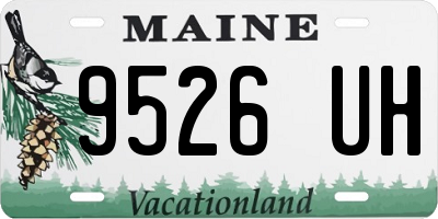 ME license plate 9526UH