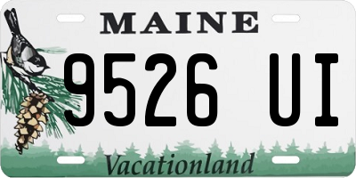 ME license plate 9526UI