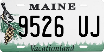 ME license plate 9526UJ