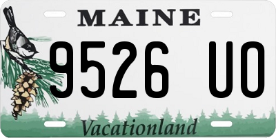 ME license plate 9526UO