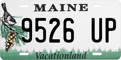 ME license plate 9526UP