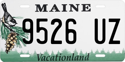 ME license plate 9526UZ