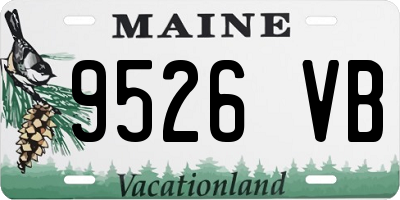 ME license plate 9526VB