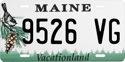 ME license plate 9526VG