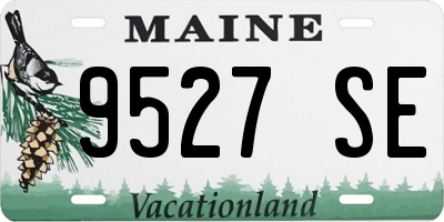 ME license plate 9527SE