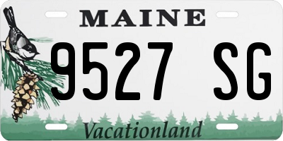 ME license plate 9527SG