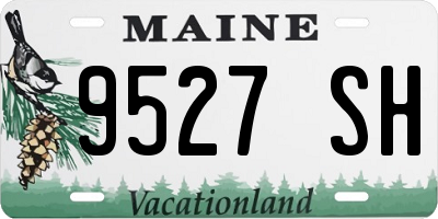ME license plate 9527SH