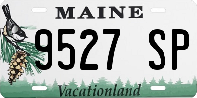ME license plate 9527SP