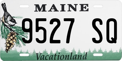 ME license plate 9527SQ
