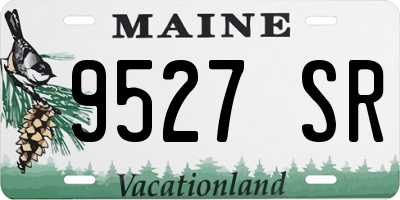 ME license plate 9527SR